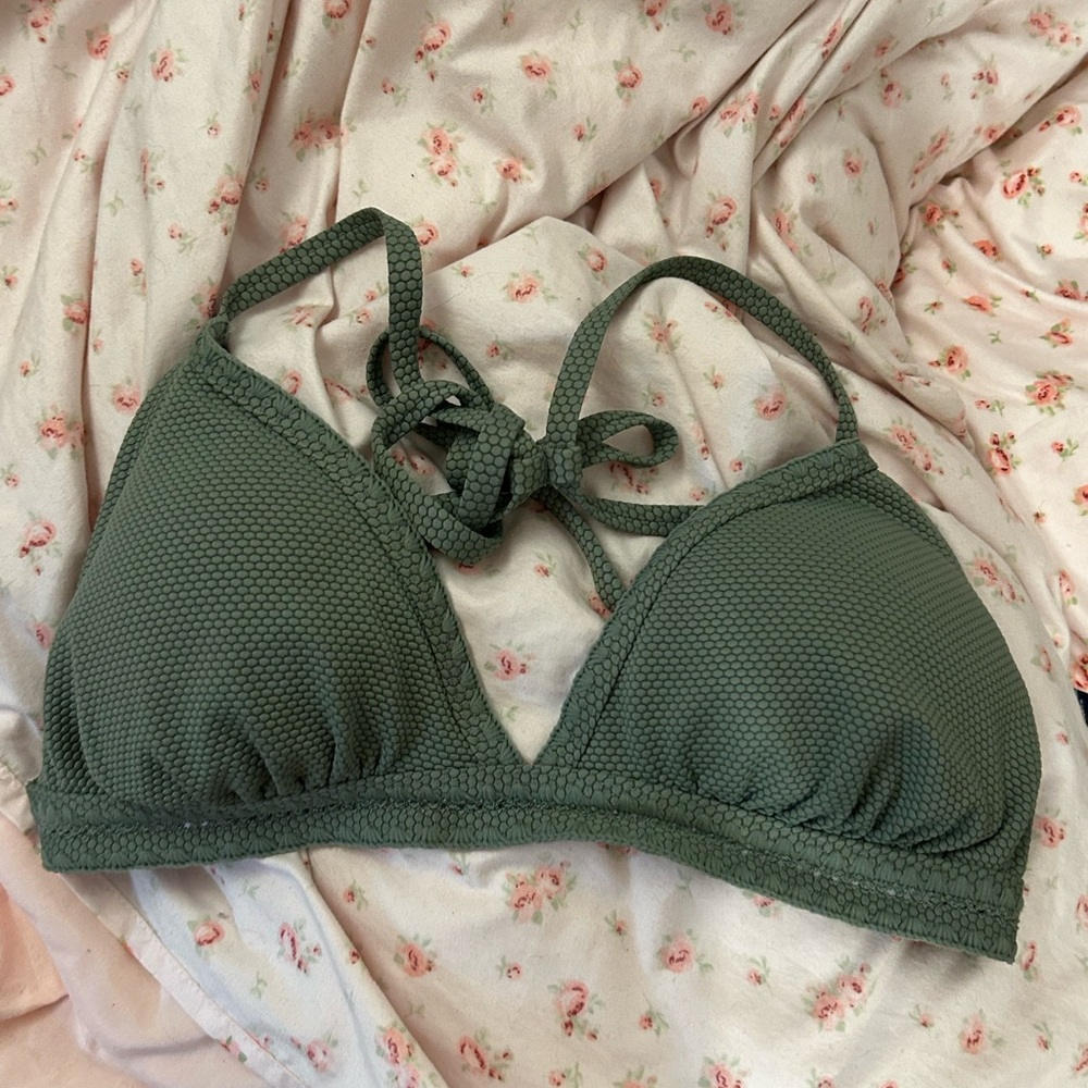 nwot olive green bikini top - Picture 3 of 5
